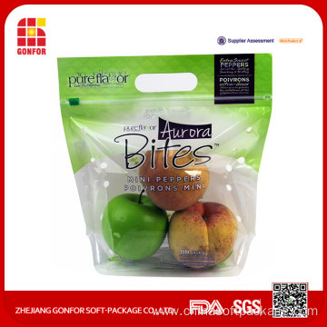 Slide Zipper Bag for Fruit and Vegetable Packaging